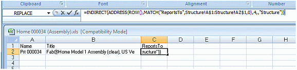 Creating the BOM import list on second (Chart) worksheet