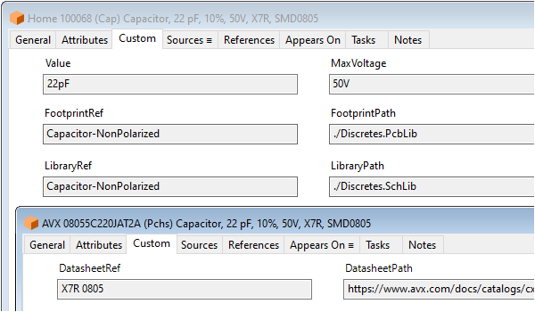 Capacitor custom attributes with purchased source for OrCAD CIS Capacitor custom attributes with purchased source for OrCAD CIS
