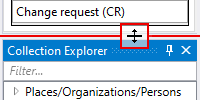 Stacked Explorer splitter bar