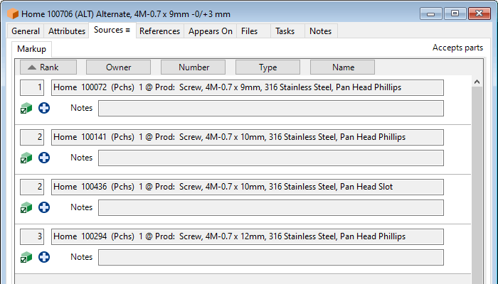 Alternate (phantom) with internal (home) sources