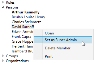 Set as Super Admin