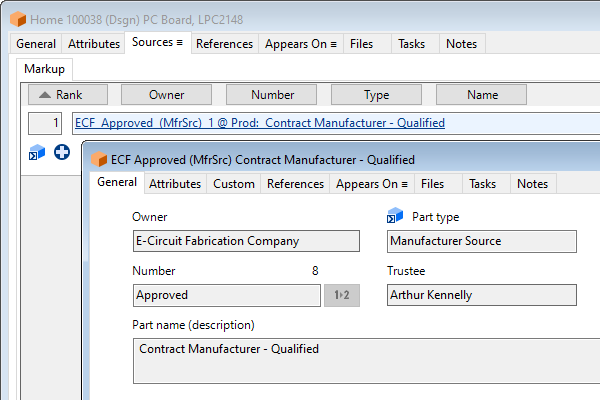 Approved contract manufacturer source